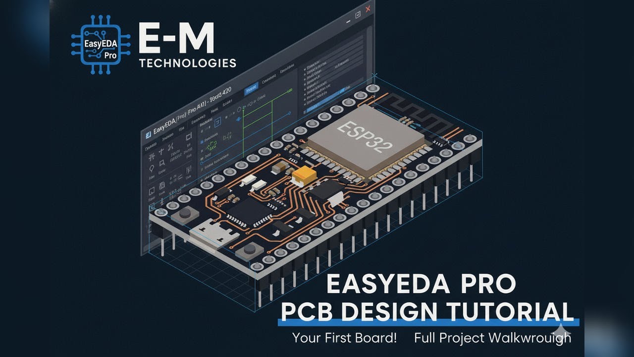 Design Your First ESP32 PCB in #easyeda  Pro! (Beginner Schematic & Layout Guide)||PART#1