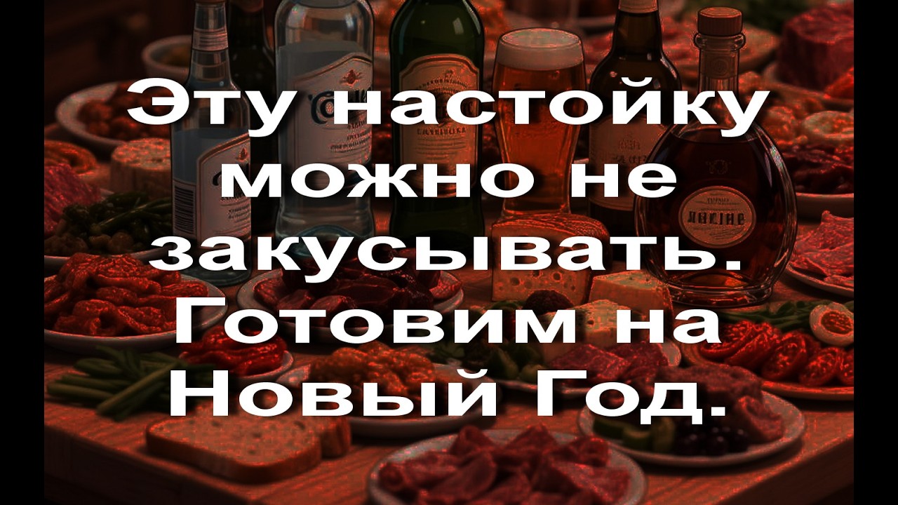 Это настойку можно не закусывать  Готовим на Новый Год