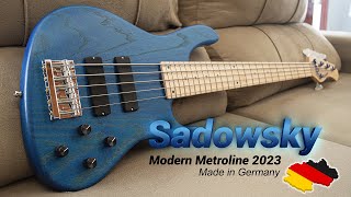 Video thumbnail for Sadowsky Metroline 5-24 Modern 2023 | Ocean Blue Transparent Satin by Edson Borges