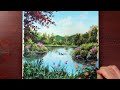 Secret Garden / Acrylic painting / PaintingTutorial / Painting ASMR