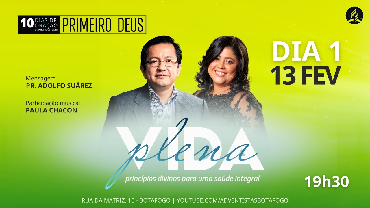 CULTO AO VIVO | 10 DIAS DE ORAÇÃO | Pr. Adolfo Suárez | Dia 1 - noite | Quinta - 13/2/2025