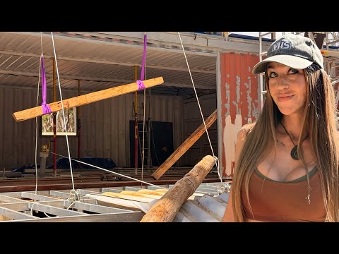 You will never believe how I moved these GIANT posts into my container house solo!