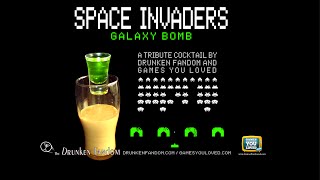 How to make a Space Invaders Galaxy Bomb Video Games Cocktail!