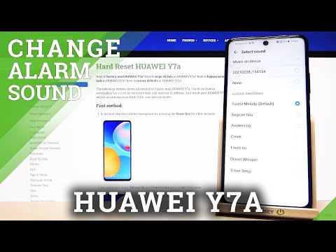 How to Change Alarm Sound in HUAWEI Y7A - Set Up Alarm Sound