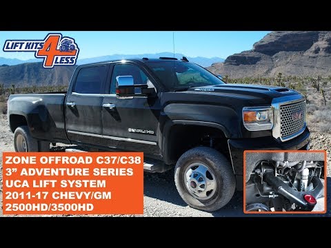 Zone Offroad C37N/C38N Adventure Series 3" UCA Lift Kit Chevy/GM 2500HD 3500HD