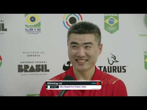 Interview LU (CHI) - Bronze Medal - Rapid Fire 25m Pistol Men - Rio de Janeiro (BRA) - ISSF WC