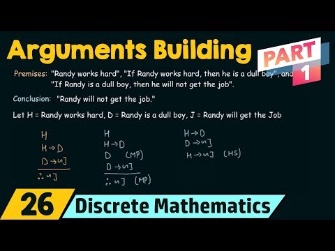 Arguments Building Using Rules of Inference Part 1
