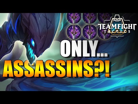 MY ONLY SYNERGY WAS 6 ASSASSINS... - Teamfight Tactics TFT Full Assassin Comp