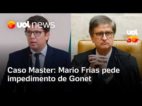 Mario Frias pede impedimento de Gonet citando ‘amizade íntima’ de Vorcaro