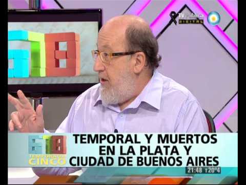 Temporal y muertos en La Plata y Ciudad de Buenos Aires; el trágico temporal y el viaje de Macri a Brasil.