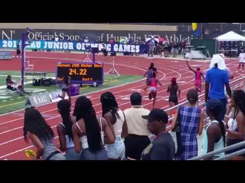 8-2-16 AAU J.O. 17-18 girls 200m prelims