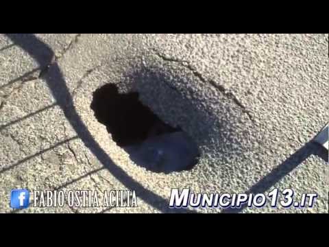 OSTIA BUCA STRADALE incrocio via Casana con via Marenco di Moriondo - FABIO Municipio13.it