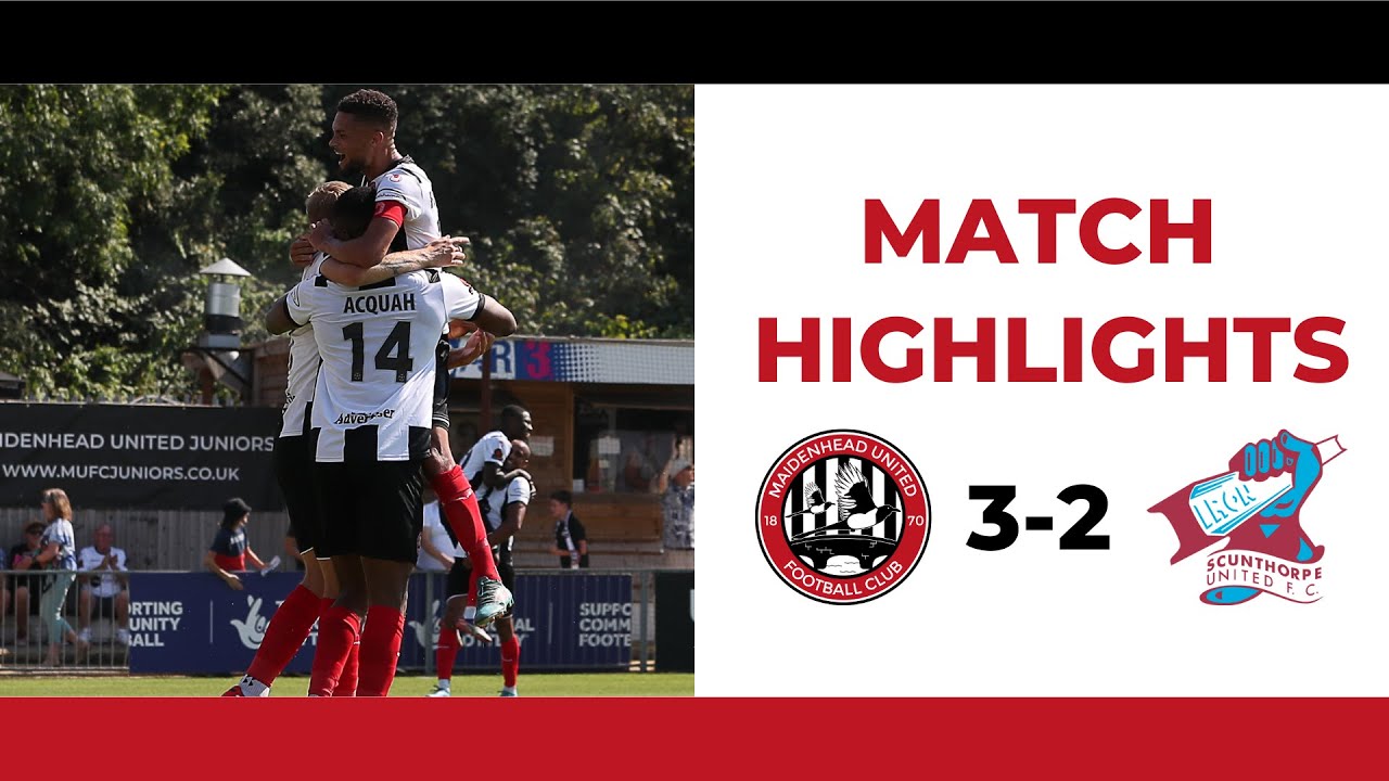 Maidenhead United vs Scunthorpe United highlights