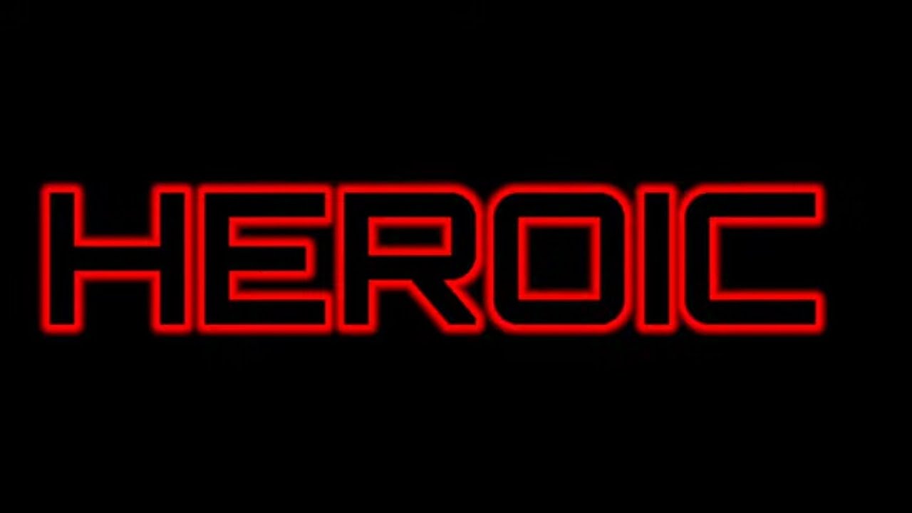 "HEROIC" TITLE POSTER