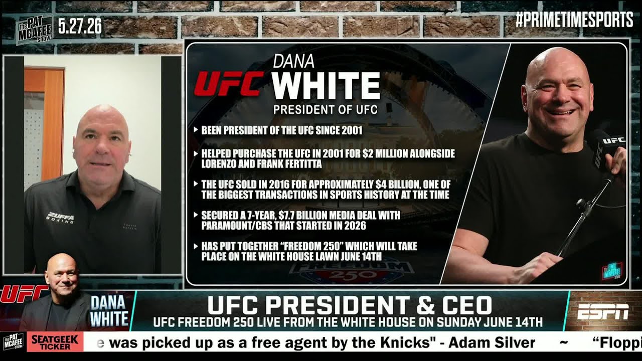 UFC President & CEO Dana White on UFC Freedom 250 live from the White House | The Pat McAfee Show
