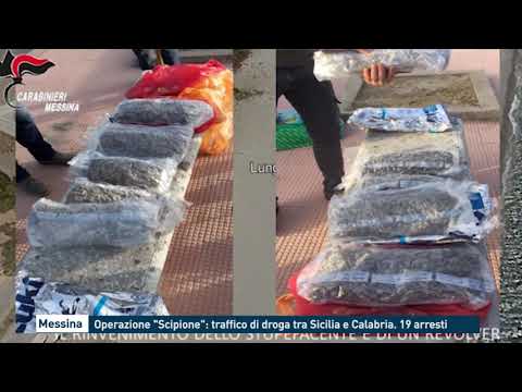 Messina. Operazione "Scipione": traffico di droga tra Sicilia e Calabria. 19 arresti