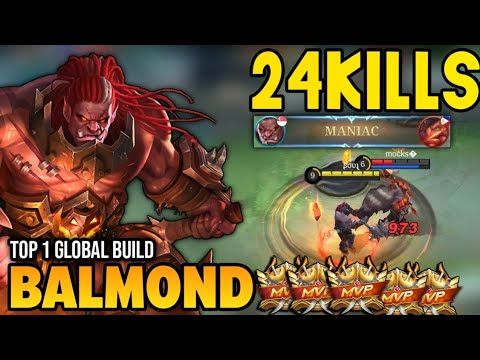 24KILLS! BALMOND BEST BUILD 2022 | BUILD TOP 1 GLOBAL BALMOND GAMEPLAY | MOBILE LEGENDS ✓