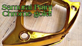 How to achieve chrome gold using spray paints (Samurai Paint)