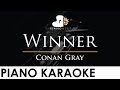Conan Gray - Winner - Piano Karaoke Instrumental Cover with Lyrics