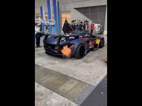 1000-hp Mclaren P1 GTR drift RedBull