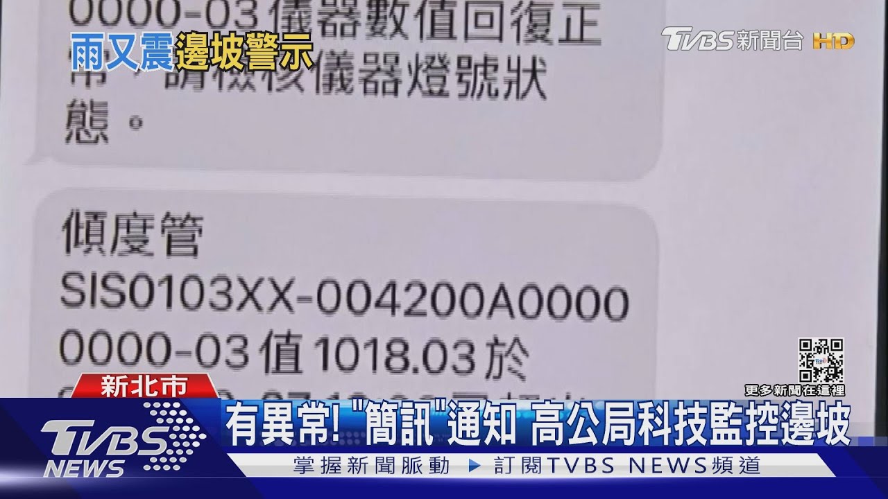 國道邊坡異常有「細胞簡訊」! 高公局24小時監控順向坡