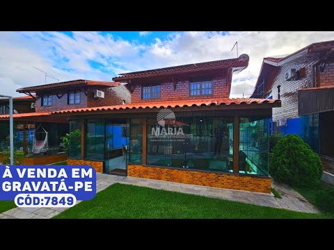 CASA À VENDA EM CONDOMÍNIO FECHADO GRAVATÁ-PE #imobiliaria 