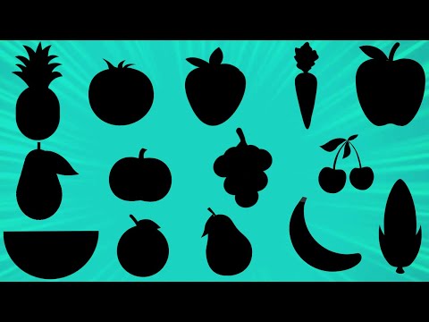 Guess the fruit & vegetable shadows quiz | shadow game | learning video for kids | Family Fun Time!