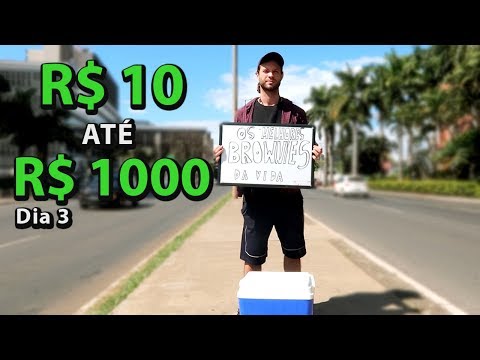 10 TO 1000 REAIS! Making Money on the Street - Day 3