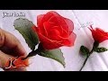 DIY Rose Stocking Flower for Valentine's Day Gift ...