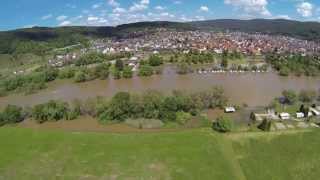 preview picture of video 'Hafen Großheubach Hochwasser 2013'