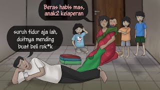 Download lagu Keluarga Misqueen Hobby bikin anak & Ngutang | Kartun Animasi Drama mp3
