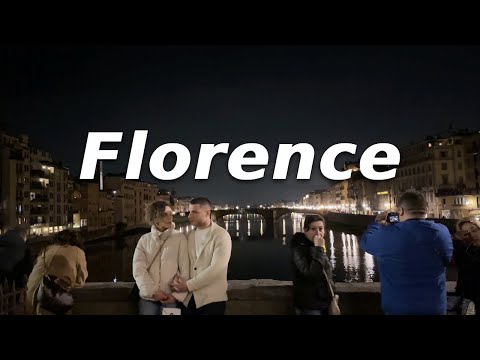 Florence, Italy evening walk 2023 - 4K 60fps