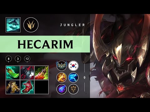 Hecarim Jungle vs Xin Zhao - KR Challenger Patch 25.22