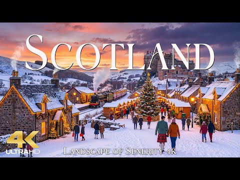 Scotland 4K  Winter Wonderland – Snowy Highlands, Misty Lochs & Ancient Castles