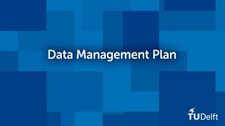 RDM101- Module5:  Data Management Plan