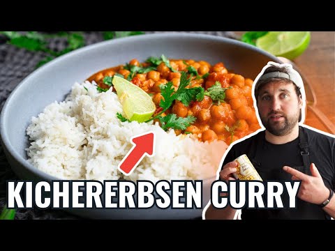 Vegetarisches Kichererbsen Curry in 15 Minuten