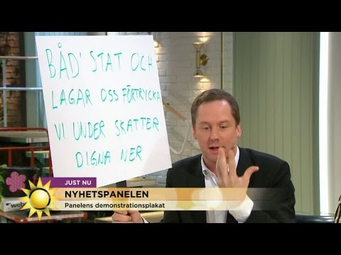 Nyhetspanelens egna plakat - Nyhetsmorgon (TV4)