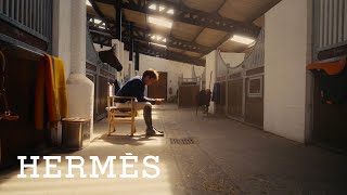 Hermès Behind the saddle with Astier Nicolas, partner rider.​