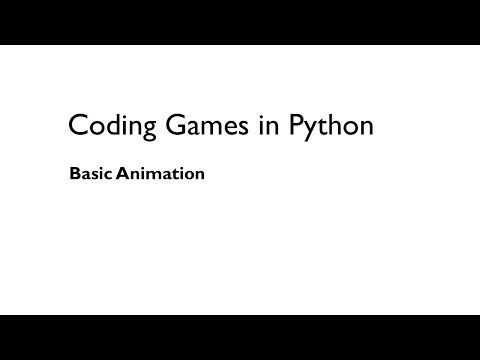 Coding Games In Python Basic Animation