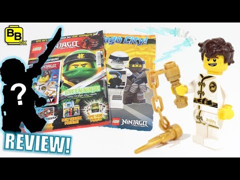 LIGHTNING JAY MINIFIGURE!! LEGO NINJAGO MAGAZINE ISSUE 33 REVIEW Video