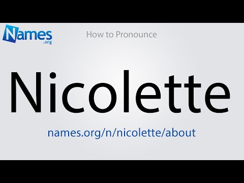 How to Pronounce Nicolette