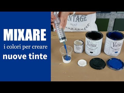 Exaktes Farben mischen mit einer speziellen Spritze