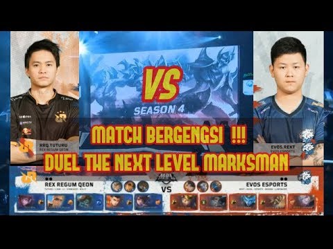 MATCH BERGENGSI DUEL THE NEXT LEVEL MARKSMAN !!!  EVOS VS RRQ MPL SEASON 4 REGULAR SEASON