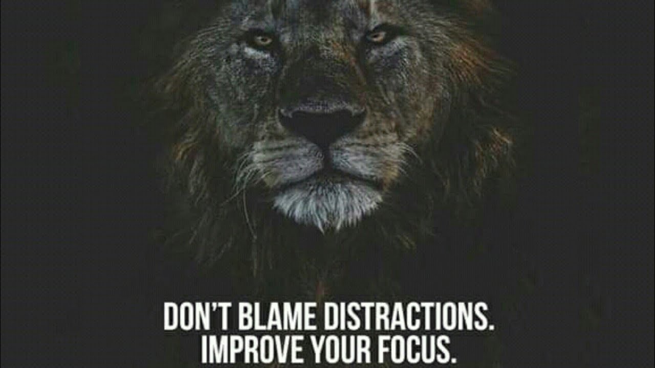 Don't blame distractions, improve your focus | #motivations that improves your focus