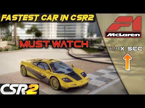 CSR2 McLaren F1 | TUNE FOR 6.920 Sec | FASTEST CAR IN CSR2 | ELITE LEVEL MAXED