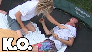 TRAMPOLINE ACCIDENT! STUNT GONE HORRIBLY WRONG!!!