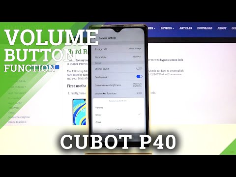 How to Change Volume Button Function in CUBOT P40 – Set Up Side Buttons