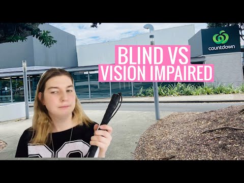 HOW I USE A CANE - Blind VS Visually Impaired