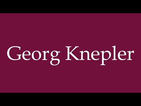 How to Pronounce ''Georg Knepler'' Correctly in German