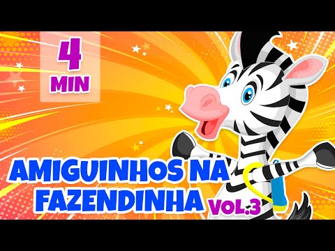 Amiguinhos na Fazendinha Vol.3 - Giramille 4 min | Desenho Animado Musical